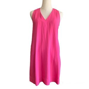 Banana Republic Bright Pink Racer Back Dress